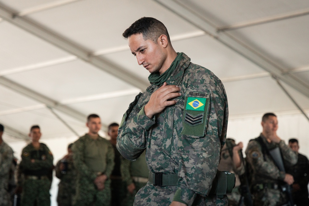 UNITAS 2025: Multinational forces attend a religious service