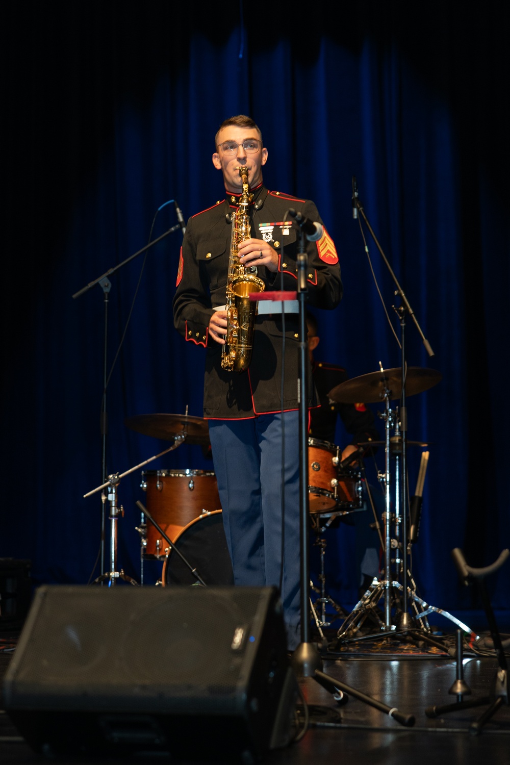 Marine Band San Diego Brass Band performs at Sierra Linda High School