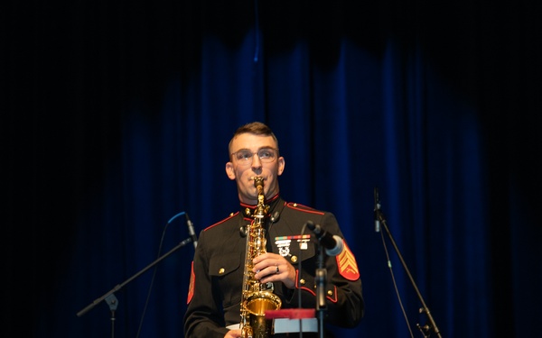 Marine Band San Diego Brass Band performs at Sierra Linda High School