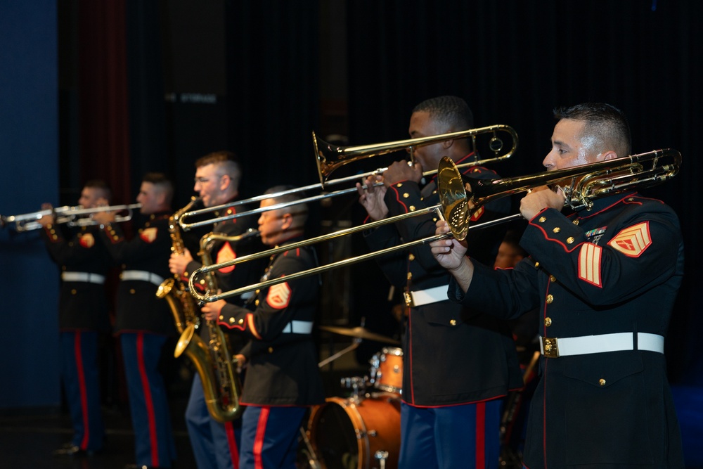 Marine Band San Diego Brass Band performs at Sierra Linda High School