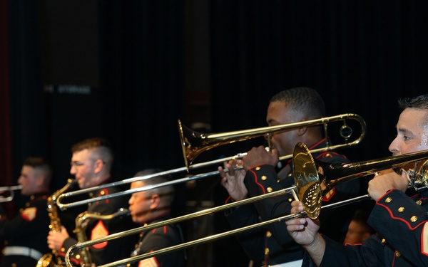 Marine Band San Diego Brass Band performs at Sierra Linda High School