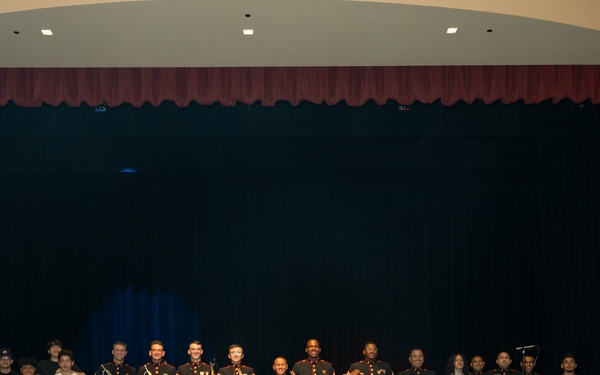 Marine Band San Diego Brass Band performs at Sierra Linda High School