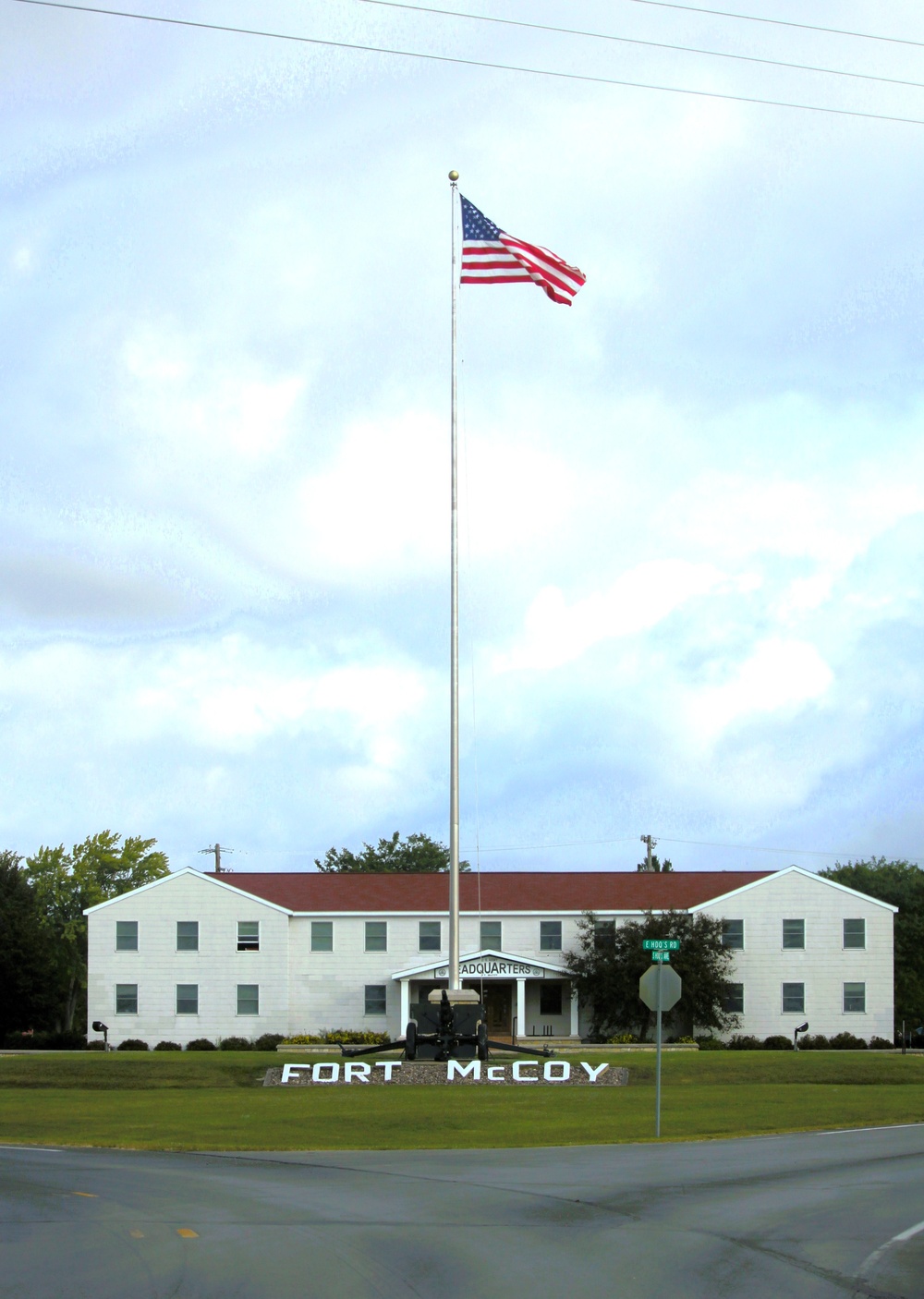 American Flag and Fort McCoy