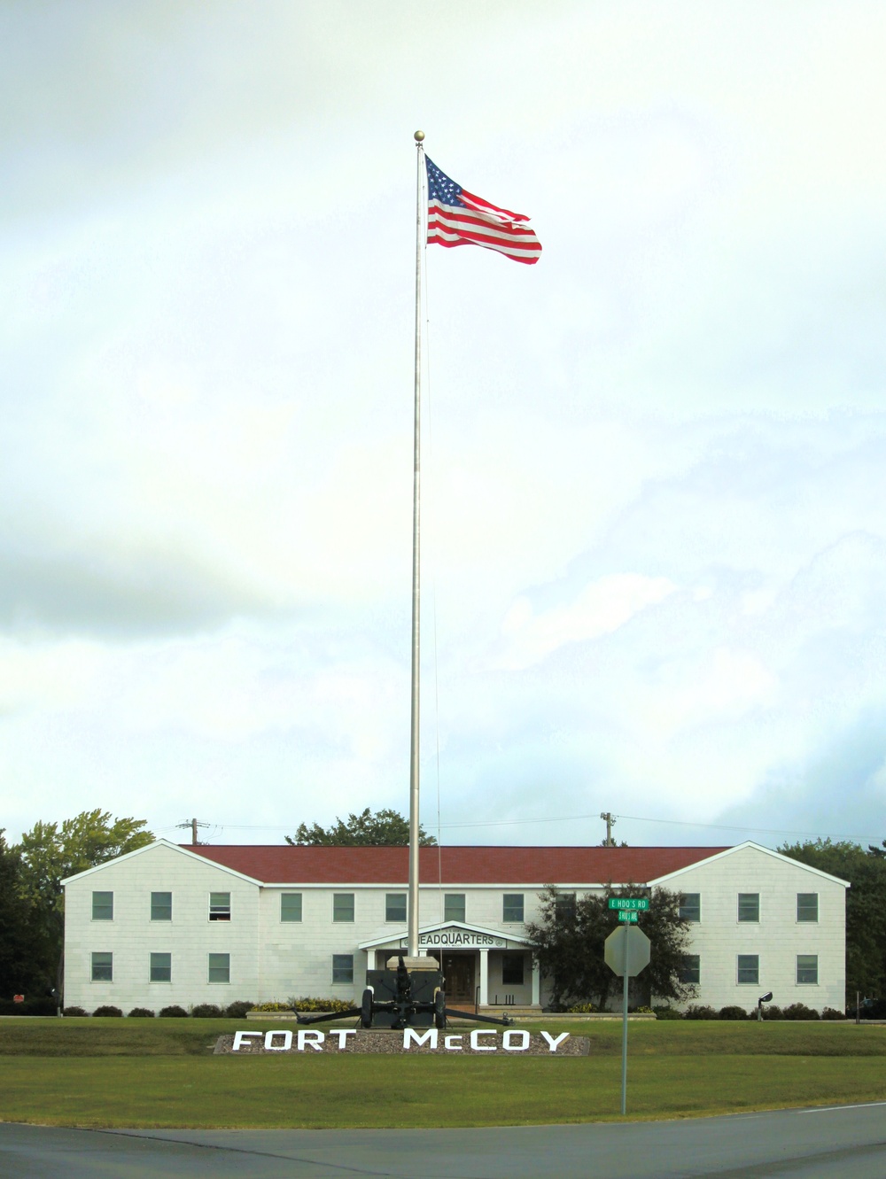 American Flag and Fort McCoy