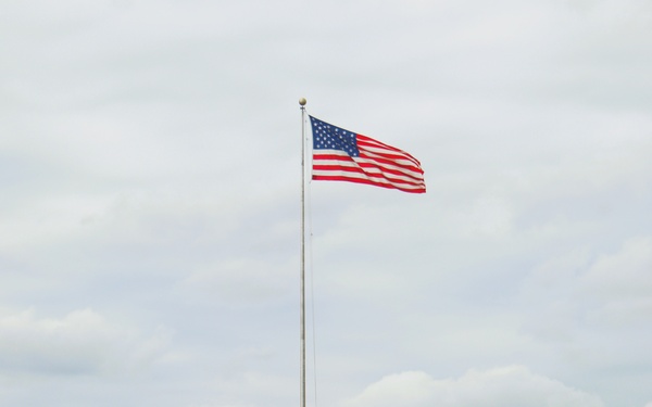 American Flag and Fort McCoy