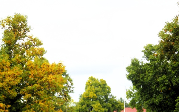 American Flag and Fort McCoy