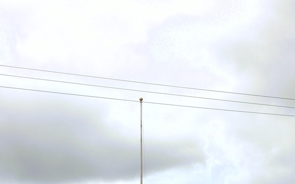 American Flag and Fort McCoy