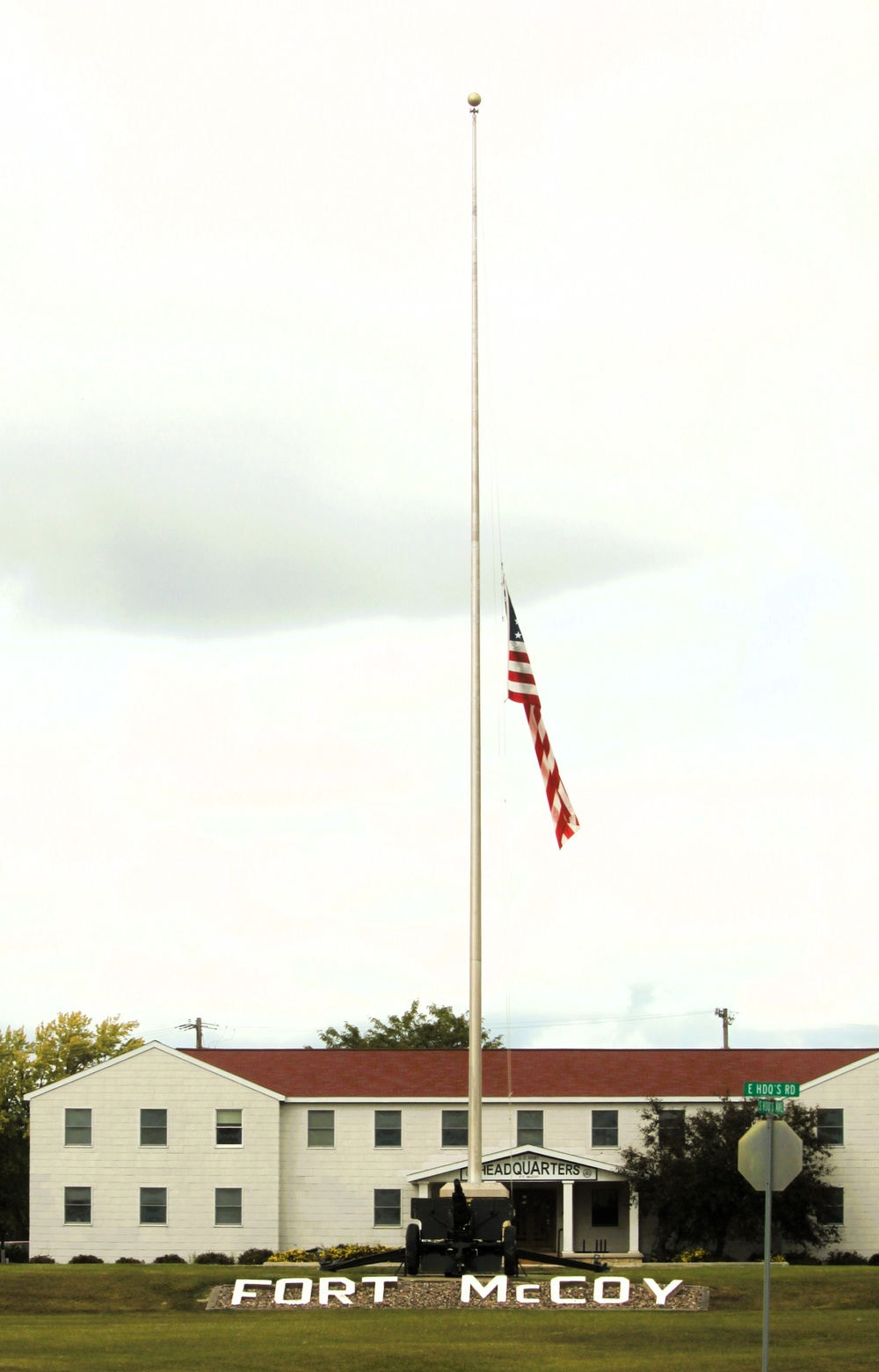 American Flag and Fort McCoy