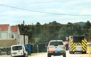 Emergency responders at Fort McCoy
