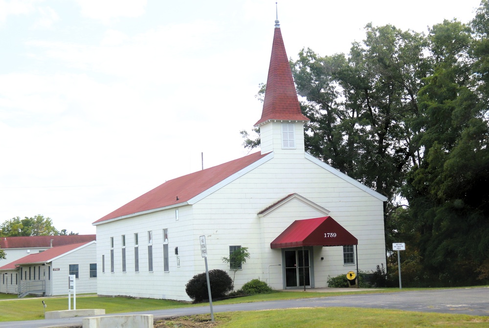 Chapel buildings at Fort McCoy