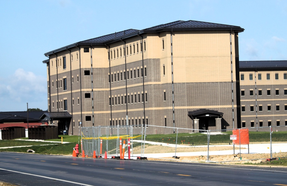 September 2025 construction operations for South Barracks Project at Fort McCoy