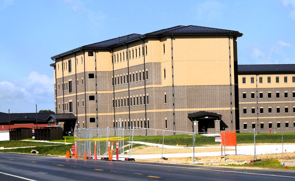September 2025 construction operations for South Barracks Project at Fort McCoy
