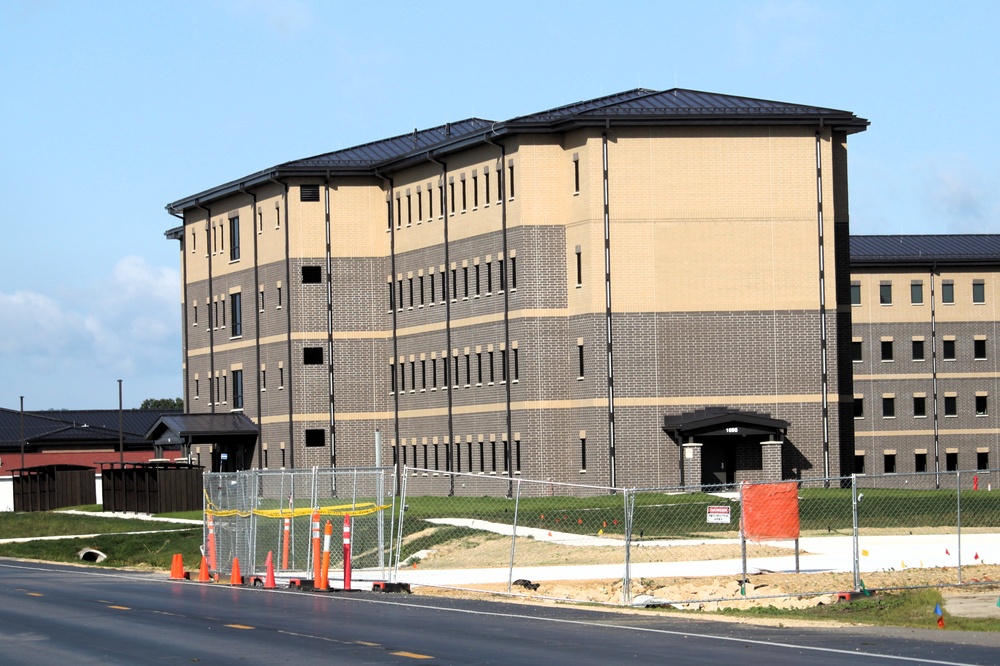 September 2025 construction operations for South Barracks Project at Fort McCoy