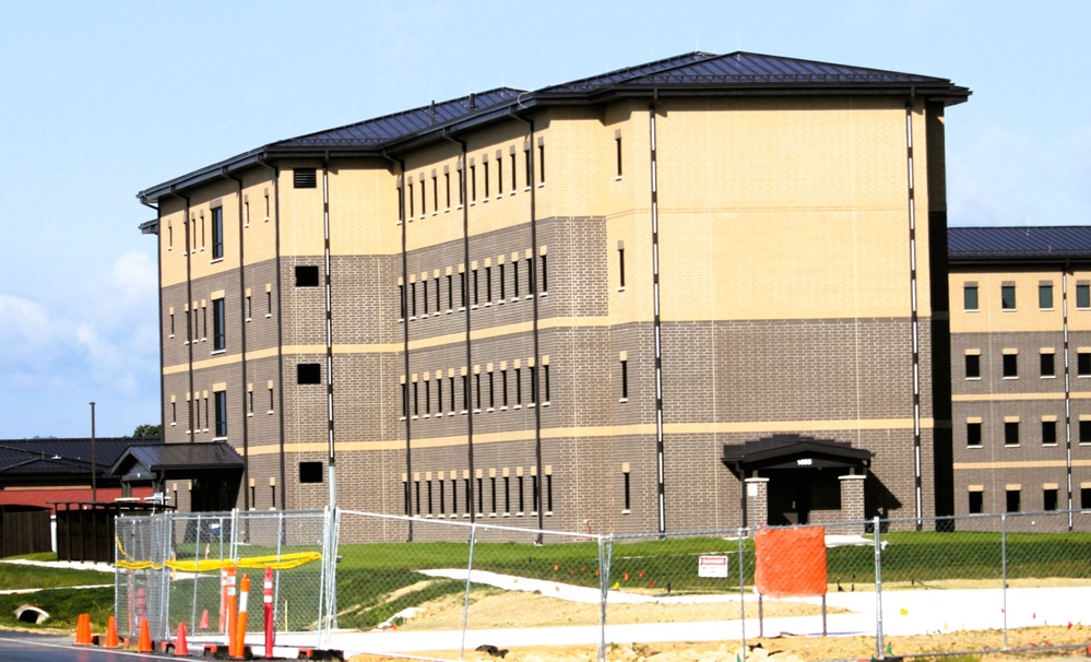 September 2025 construction operations for South Barracks Project at Fort McCoy