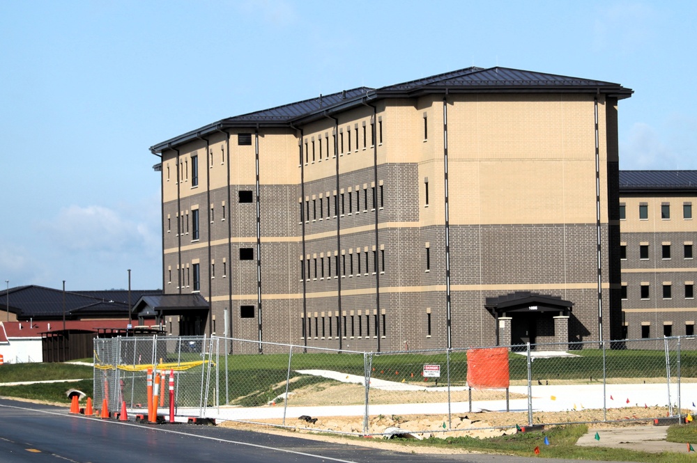 September 2025 construction operations for South Barracks Project at Fort McCoy