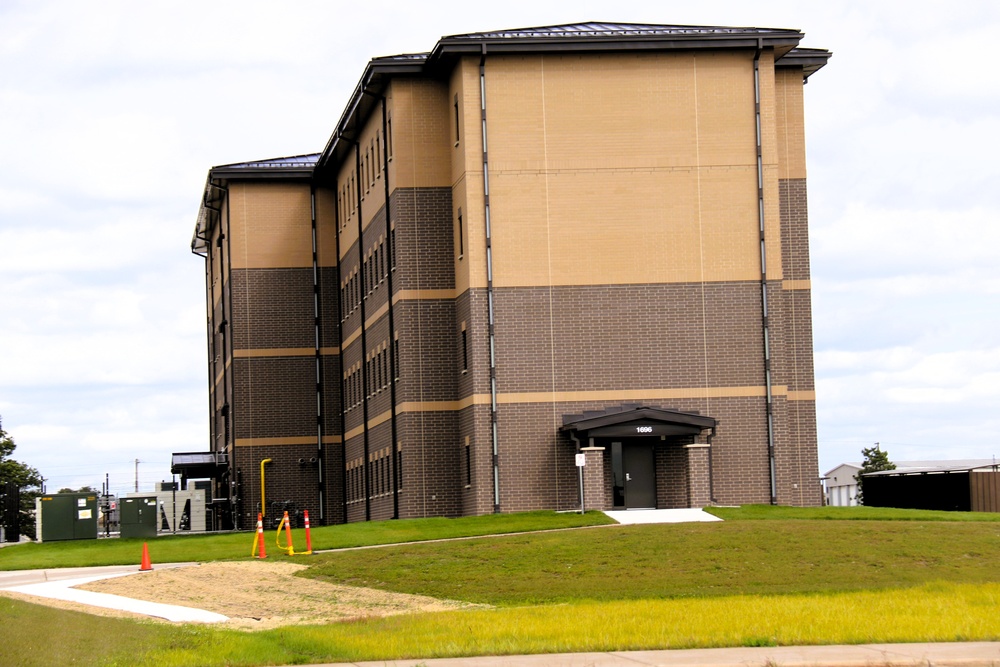 September 2025 construction operations for South Barracks Project at Fort McCoy
