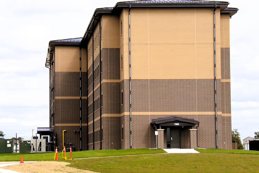 September 2025 construction operations for South Barracks Project at Fort McCoy