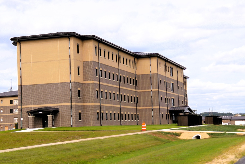 September 2025 construction operations for South Barracks Project at Fort McCoy