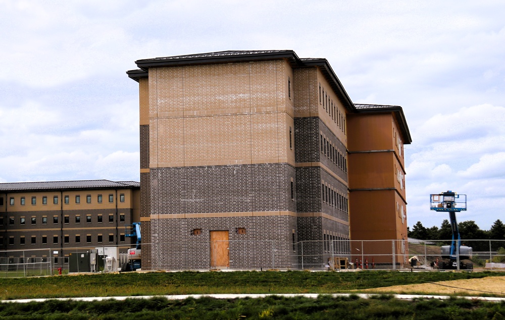 September 2025 construction operations for South Barracks Project at Fort McCoy