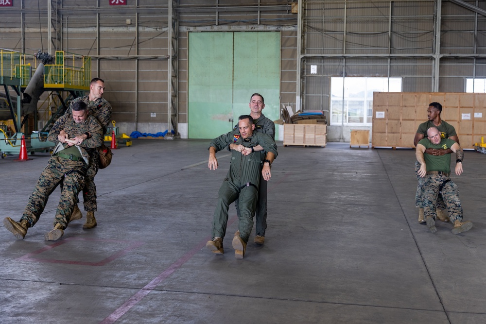 U.S. Marines with Marine Medium Tiltrotor Squadron 262 train in tactical combat casualty care