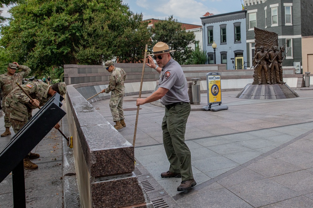 JTF- Area Beautification at the African American Civil War Monument