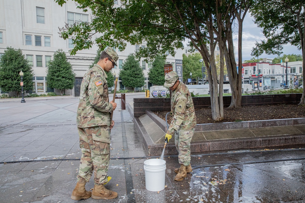JTF- Area Beautification at the African American Civil War Monument