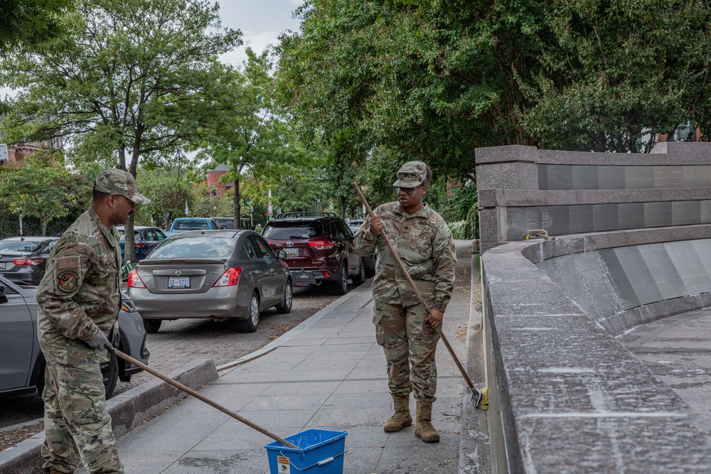 JTF- Area Beautification at the African American Civil War Monument