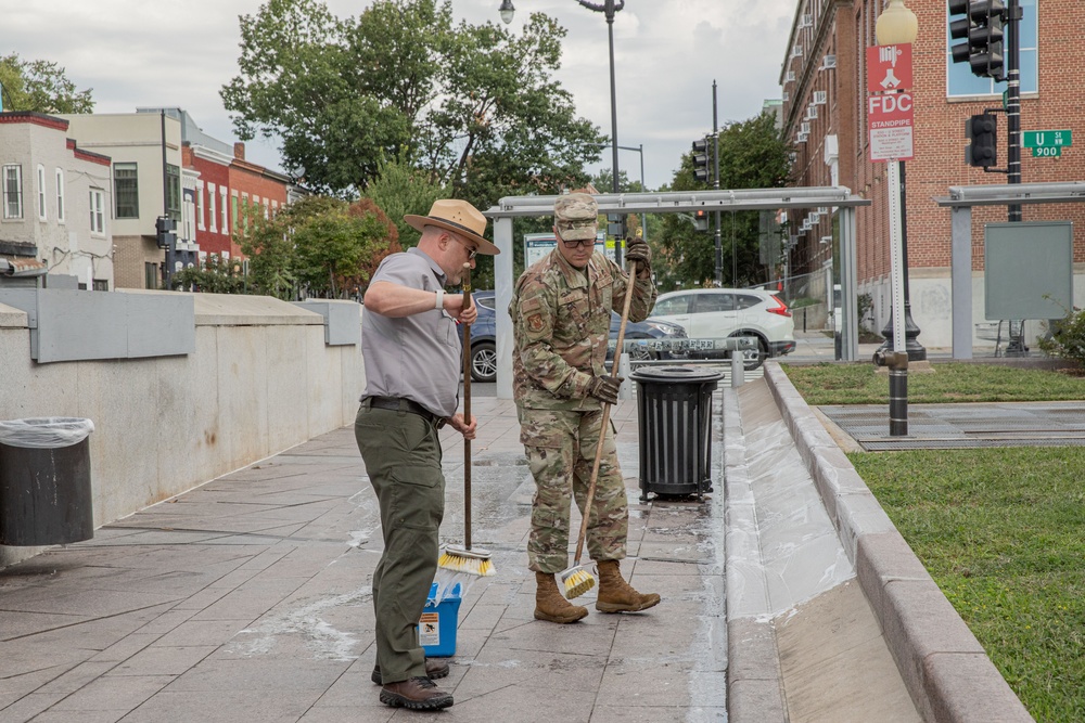 JTF- Area Beautification at the African American Civil War Monument