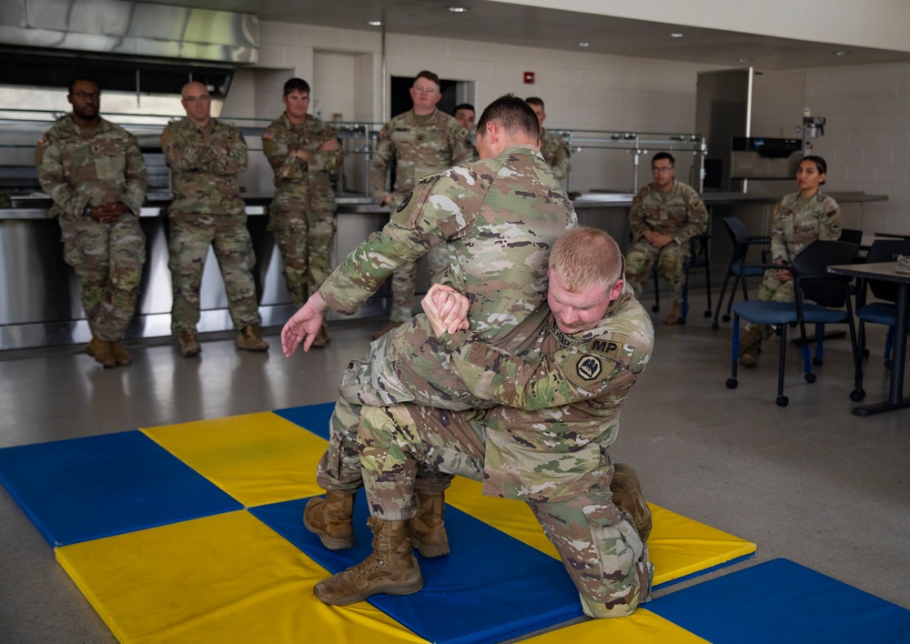 LA National Guard MPs Learn Defensive Takedown Tactics while Deployed to Washington, D.C.