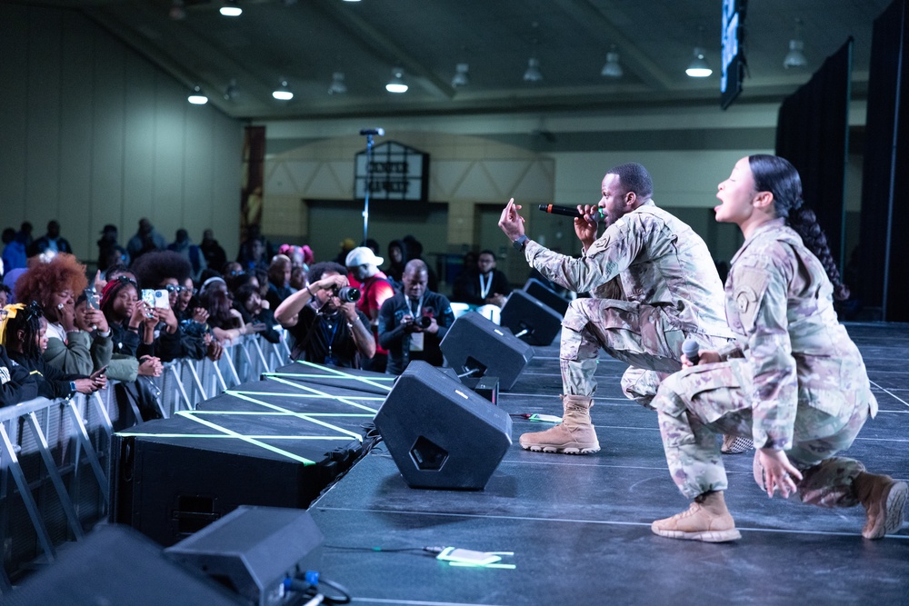 Army Rappers Perform at CIAA Fan Fest in Baltimore, MD