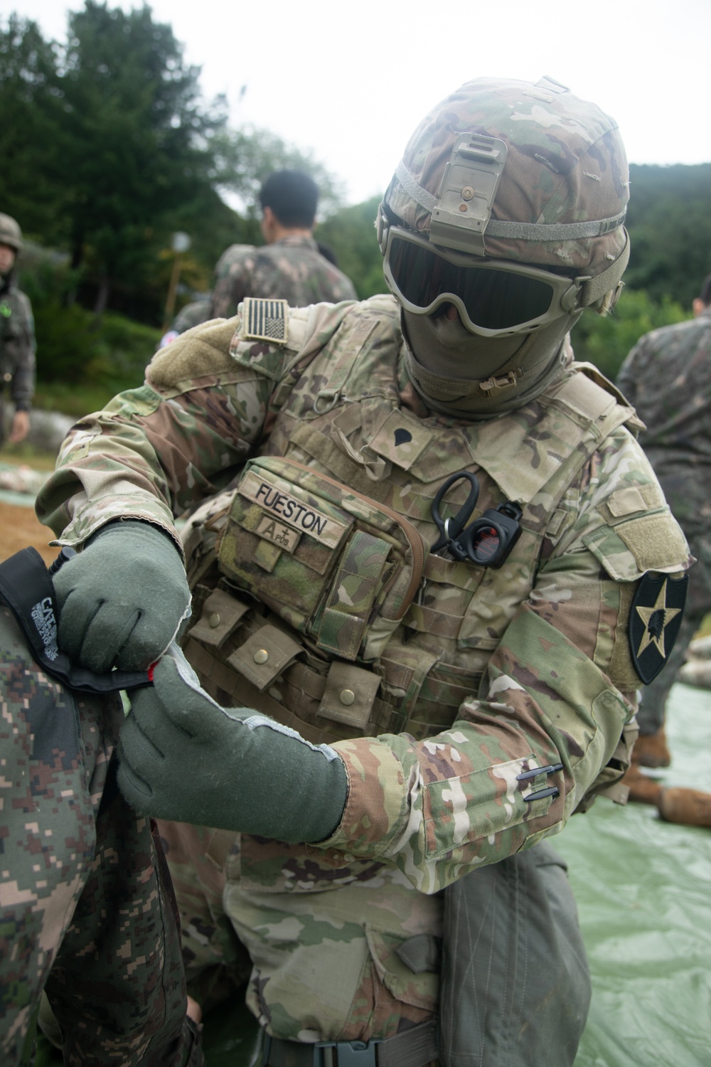 1-38 Field Artillery Regiment medics train alongside Korea partners