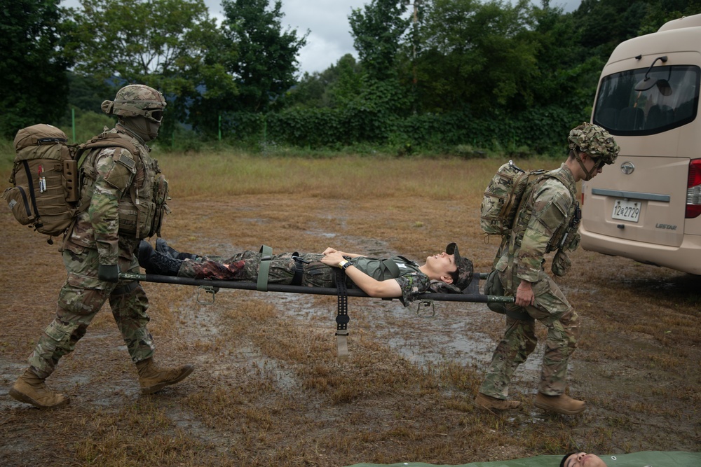 1-38 Field Artillery Regiment medics train alongside Korea partners
