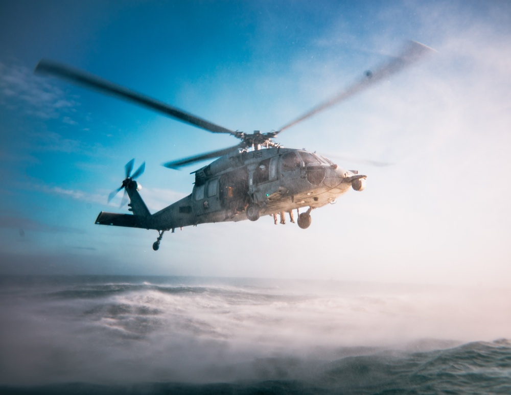 11th MEU Maritime Raid Force Conducts Helocast Rehearsals