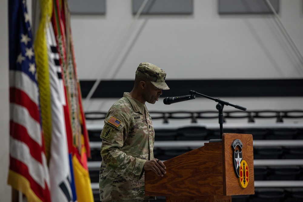 Change of Command ceremony