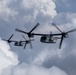 U.S., Japanese Osprey aircraft fly together during Resolute Dragon 25