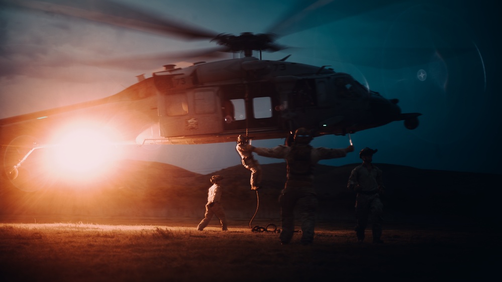 11th MEU Maritime Raid Force Conduct Fast Rope Training