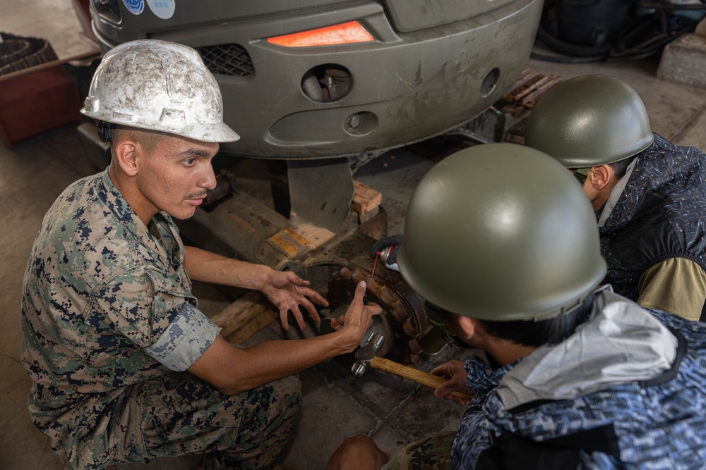 U.S. Marines, Japan Ground Self-Defense Force participate in bilateral maintenance during Resolute Dragon 25 