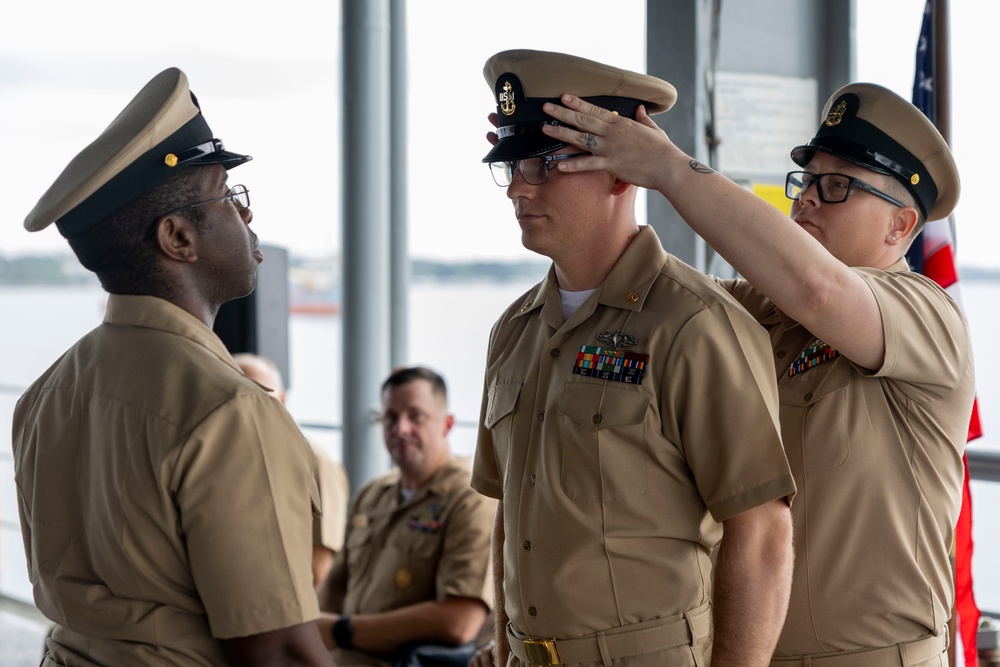 USS Frank Cable (AS 40) chief pinning ceremony