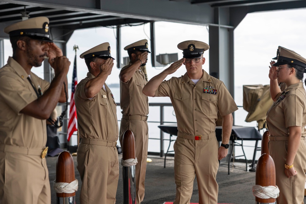 USS Frank Cable (AS 40) chief pinning ceremony