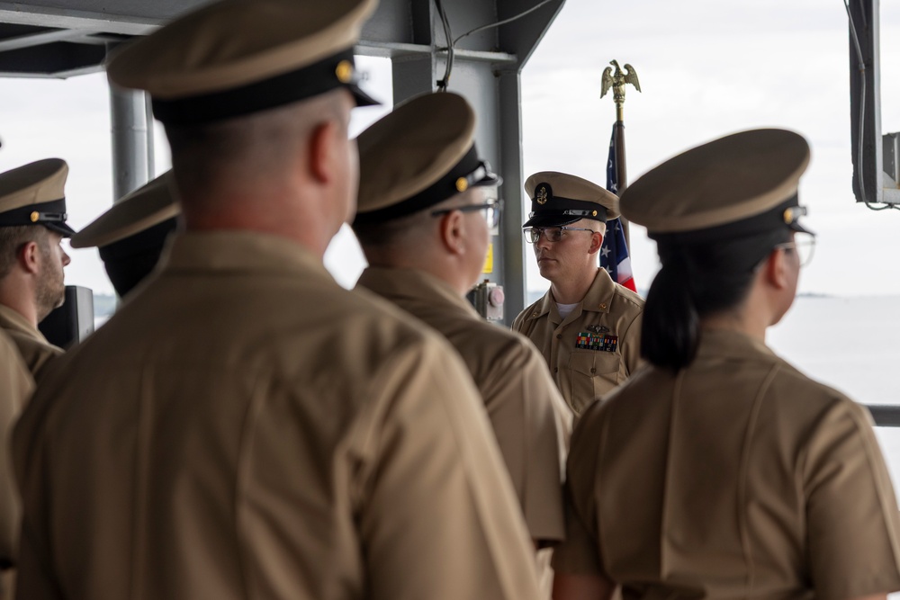 USS Frank Cable (AS 40) chief pinning ceremony