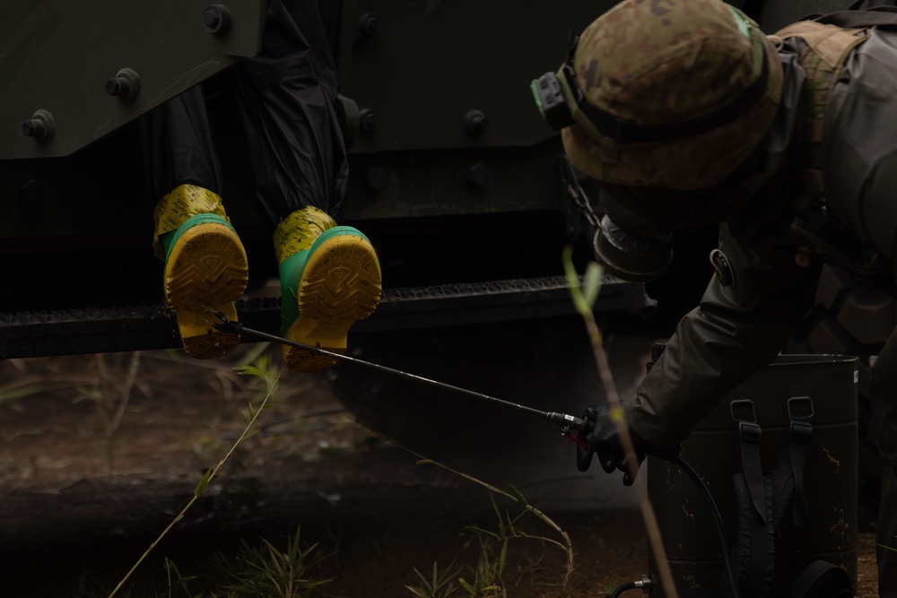RD25 | 12th LLB Marines and JGSDF Service Members Participate in a Bilateral CBRN Training