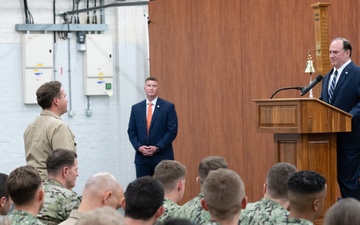 SECNAV visits RAF Molesworth
