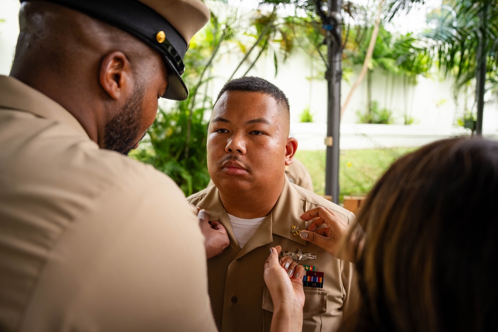 U.S. Navy Singapore Region Holds Chief Pinning Ceremony, Sep. 16, 2025