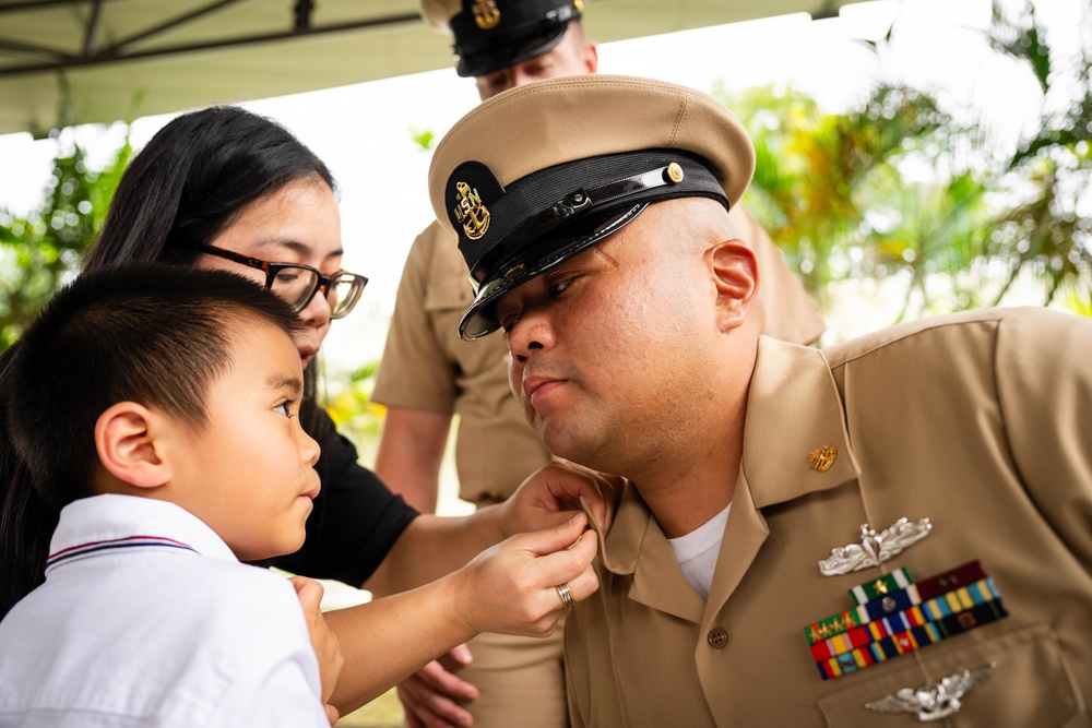 U.S. Navy Singapore Region Holds Chief Pinning Ceremony, Sep. 16, 2025