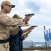 USS Dewey qualify Sailors in Small Arms Weapons