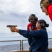 USS Dewey qualify Sailors in Small Arms Weapons