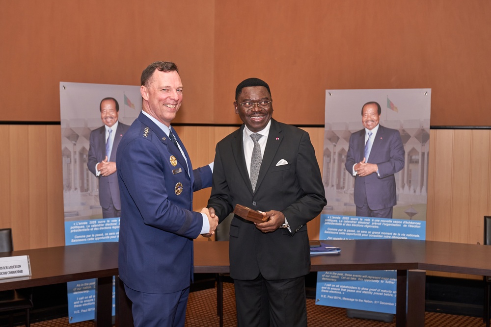 AFRICOM Commander visits Cameroon Minister of Defense