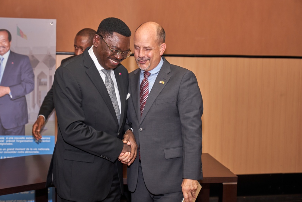 AFRICOM Commander visits Cameroon Minister of Defense