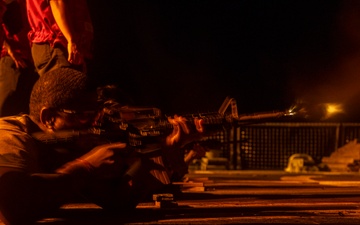 USS Dewey qualify Sailors in Small Arms Weapons