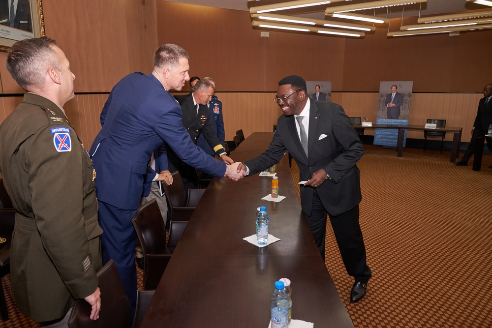 AFRICOM Commander visits Cameroon Minister of Defense
